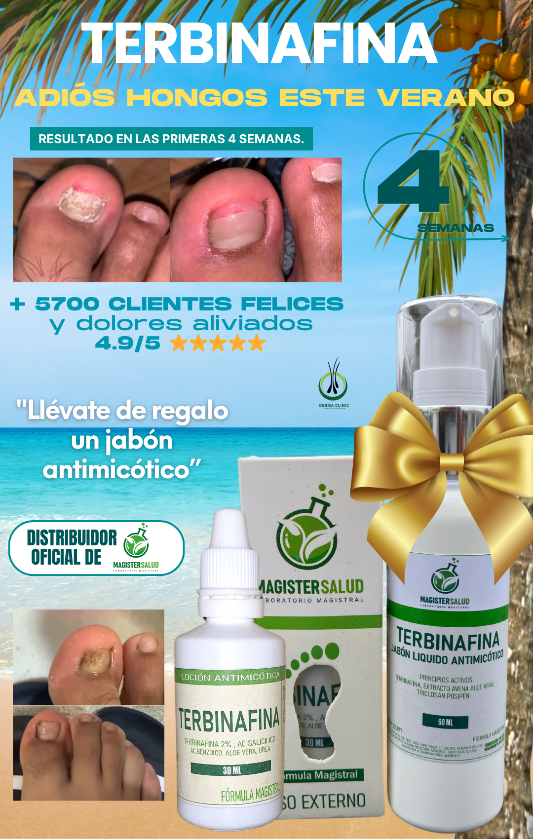 TERBINAFINA + JABÓN ANTIMICÓTICO  (REGALO 🎁)
