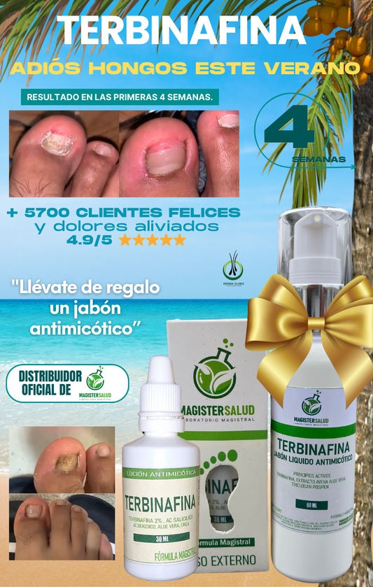 TERBINAFINA + JABÓN ANTIMICÓTICO  (REGALO 🎁)