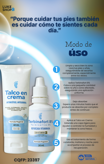 PACK VERANO (TERBINAFORT + TALCO EN CREMA)