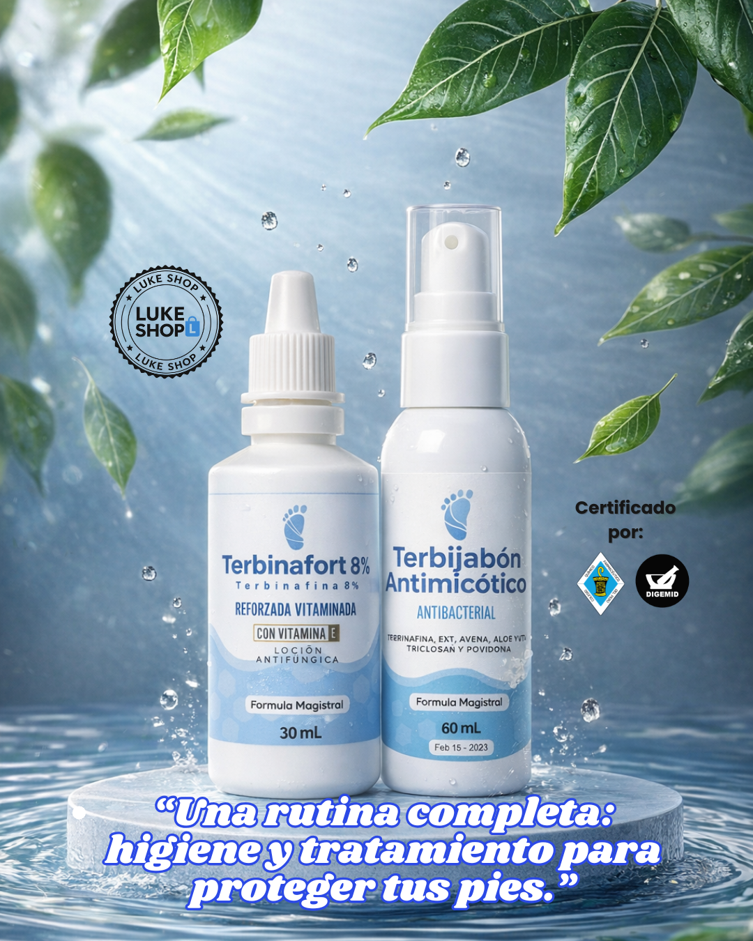 TERBINAFINA + JABÓN ANTIMICÓTICO  (REGALO 🎁)