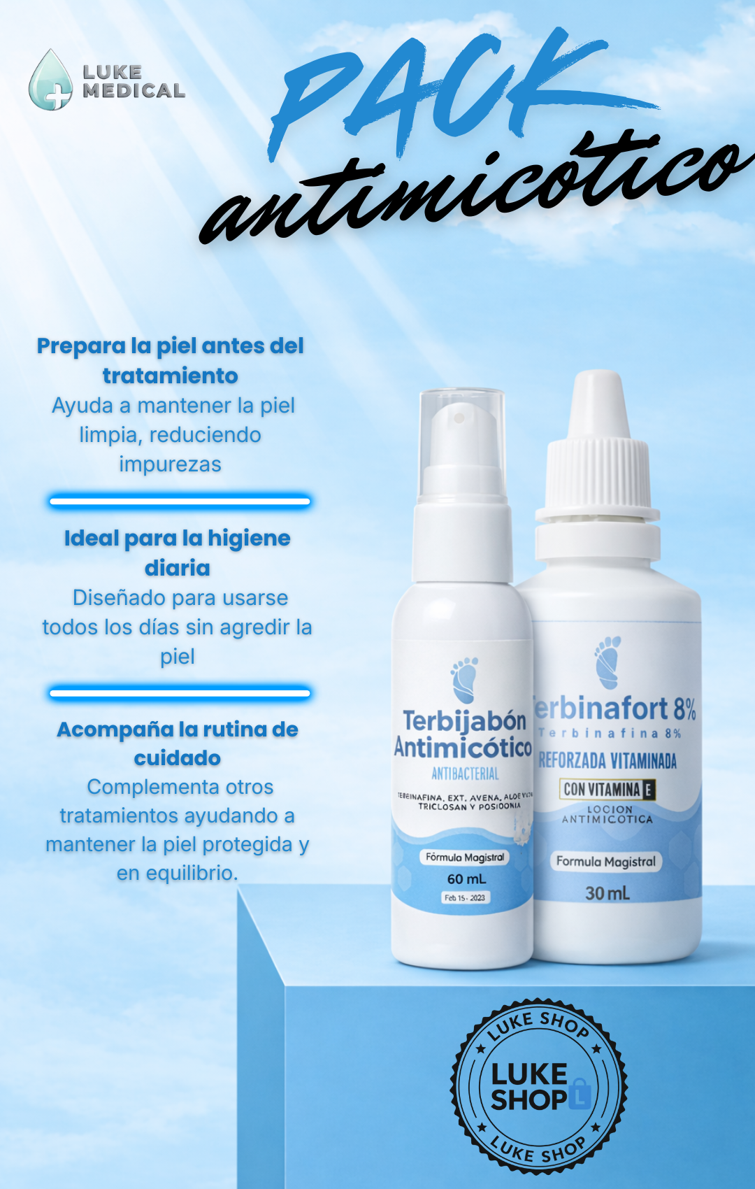 Terbinafort 8% + Terbijabón